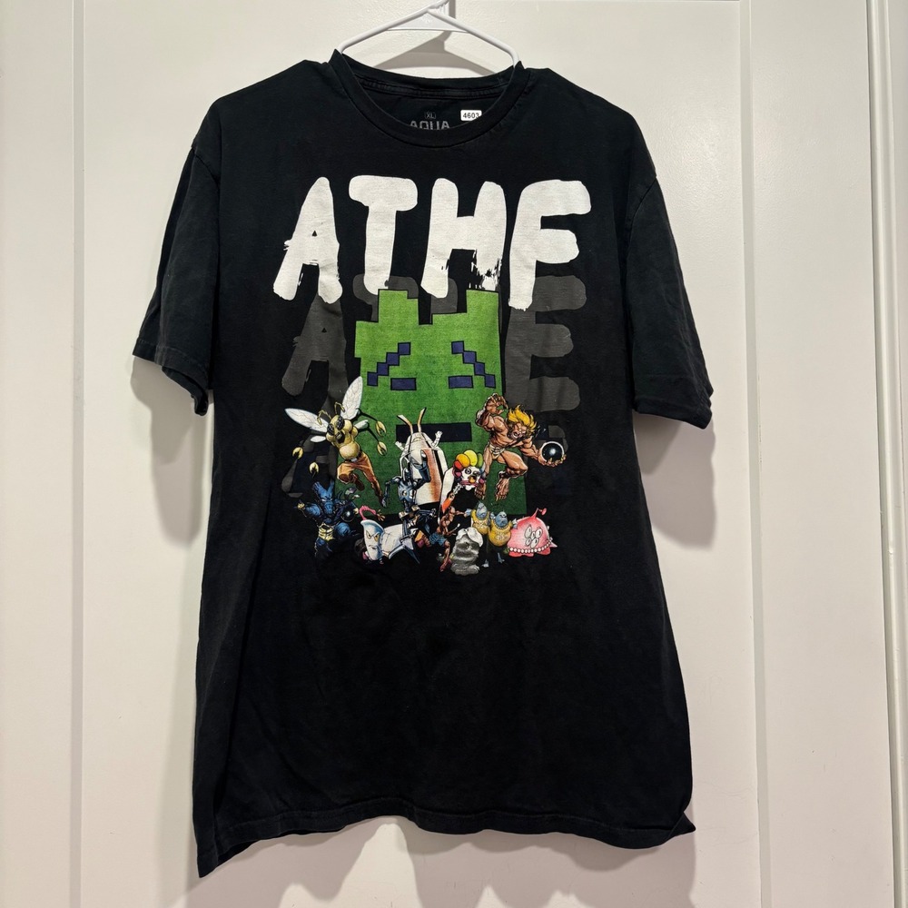 Aqua Teen Hunger Force ATHF Graphic T-Shirt Mens XL Black Ripple Junction